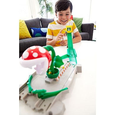 Hot Wheels Mario Kart Piranha Plant Slide Track Set
