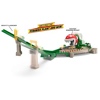 Hot Wheels Mario Kart Piranha Plant Slide Track Set
