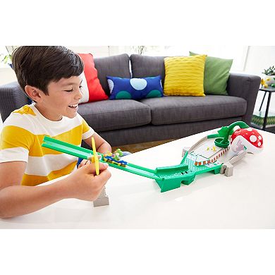 Hot Wheels Mario Kart Piranha Plant Slide Track Set