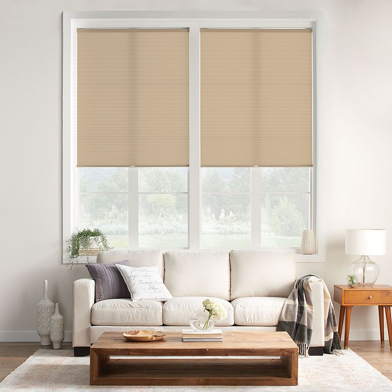 Sonoma Goods For Life Cordless Light filtering Pleated Shade, Brown, 20X48