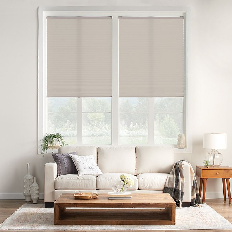 Sonoma Goods For Life Cordless Light filtering Pleated Shade, Grey, 43.5X48