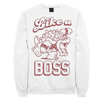 Men's Nintendo Super Mario Bowser Like A Boss Fleece