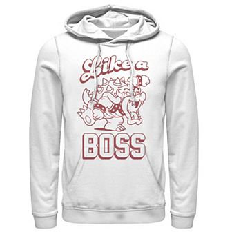 Men's Nintendo Super Mario Bowser Like A Boss Koopa King Hoodie