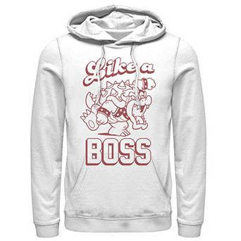 Men's Nintendo Super Mario Bowser Like A Boss Koopa King Hoodie