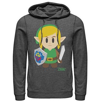 Men's Nintendo Legend of Zelda Links Awakening Link Cartoon Portrait Hoodie