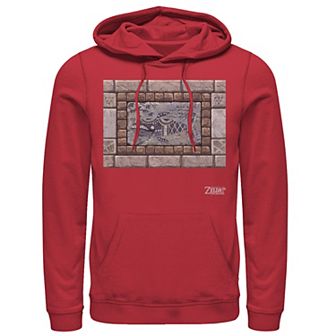 Men's Nintendo Legend Of Zelda Links Awakening Whale Stone Frame Portrait Hoodie
