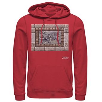 Men's Nintendo Legend Of Zelda Links Awakening Whale Stone Frame Portrait Hoodie