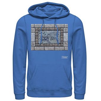 Men's Nintendo Legend Of Zelda Links Awakening Whale Stone Frame Portrait Hoodie