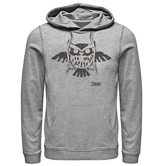 Men's Nintendo Legend Of Zelda Links Awakening Owl Glyph Graphic Hoodie