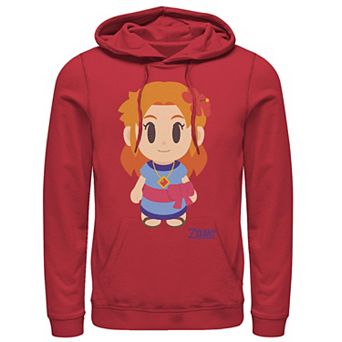 Men's Nintendo Legend Of Zelda Links Awakening Marin Chibi Style Graphic Hoodie