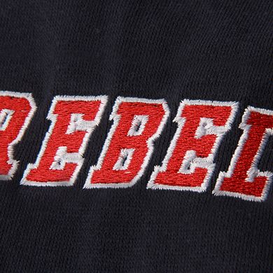 Youth Stadium Athletic Navy Ole Miss Rebels Big Logo Pullover Hoodie