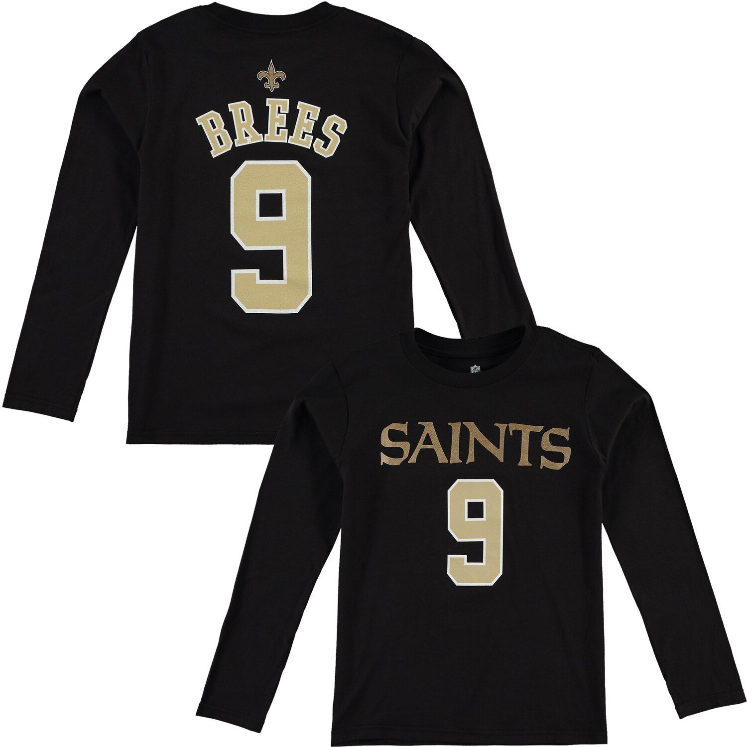 Drew Brees New Orleans Saints Nike Women's Name & Number T-Shirt - Black