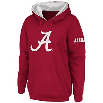 Women's Stadium Athletic Crimson Alabama Crimson Tide Big Logo Pullover Hoodie