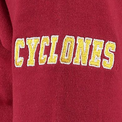Women's Stadium Athletic Cardinal Iowa State Cyclones Big Logo Pullover Hoodie