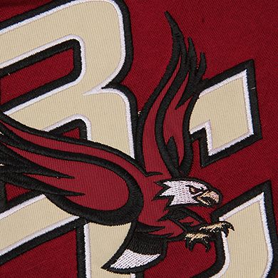 Youth Stadium Athletic Maroon Boston College Eagles Big Logo Pullover Hoodie
