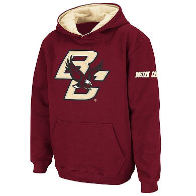 Youth Stadium Athletic Maroon Boston College Eagles Big Logo Pullover ...