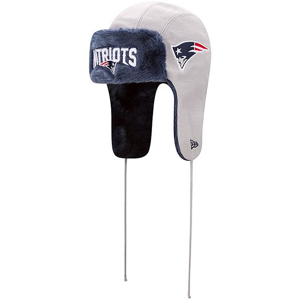 Men's New Era Navy New England Patriots Knit Trapper Hat