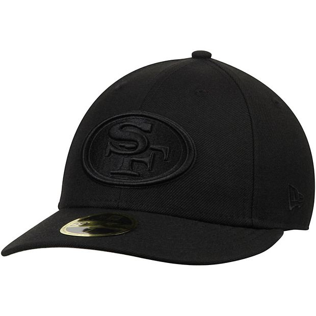 New Era 59FIFTY San Francisco 49ers Fitted Hat - Black, Black Black on Black / 7