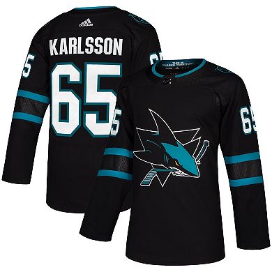 Men's adidas Erik Karlsson Black San Jose Sharks Alternate Authentic Player Jersey