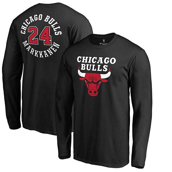 Men's Fanatics Branded Lauri Markkanen Black Chicago Bulls Round About ...