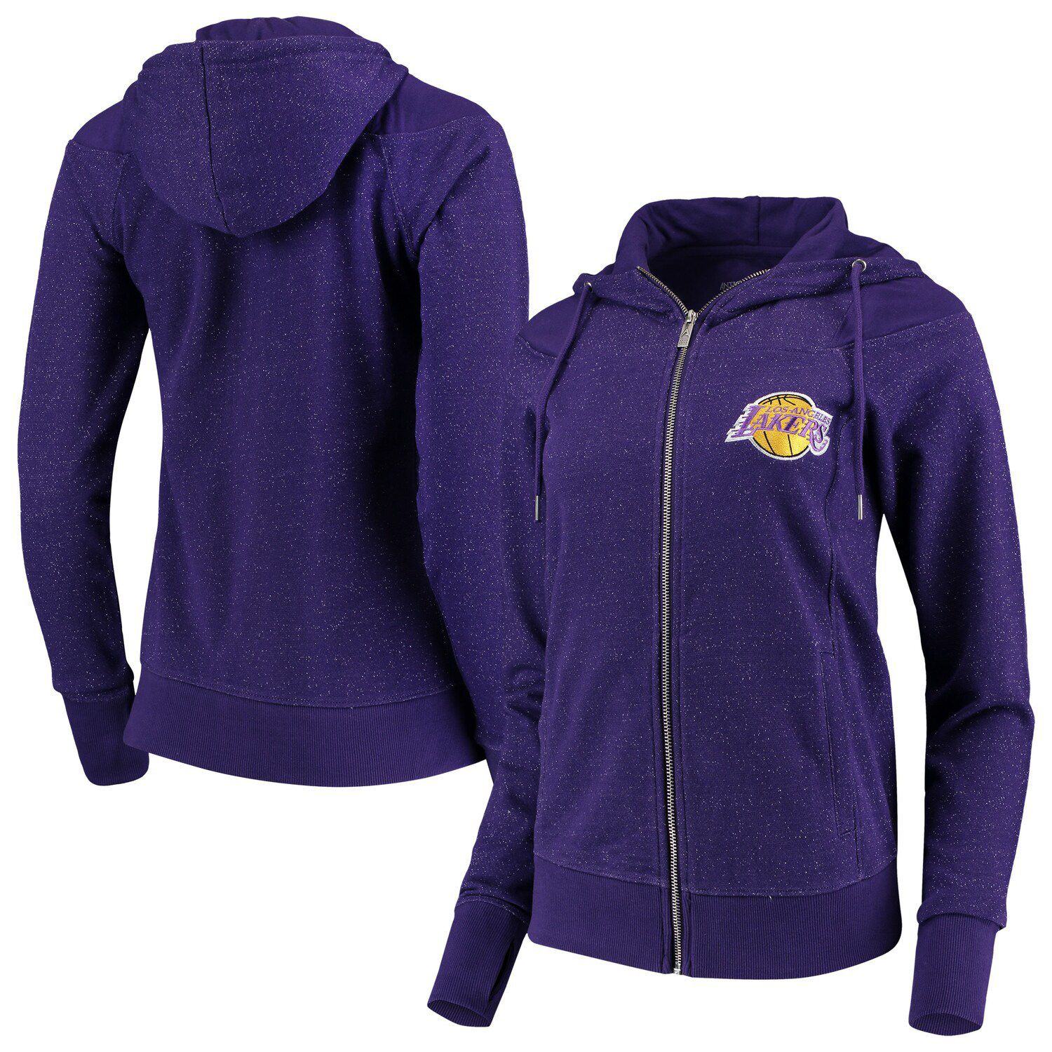 lakers zipper hoodie