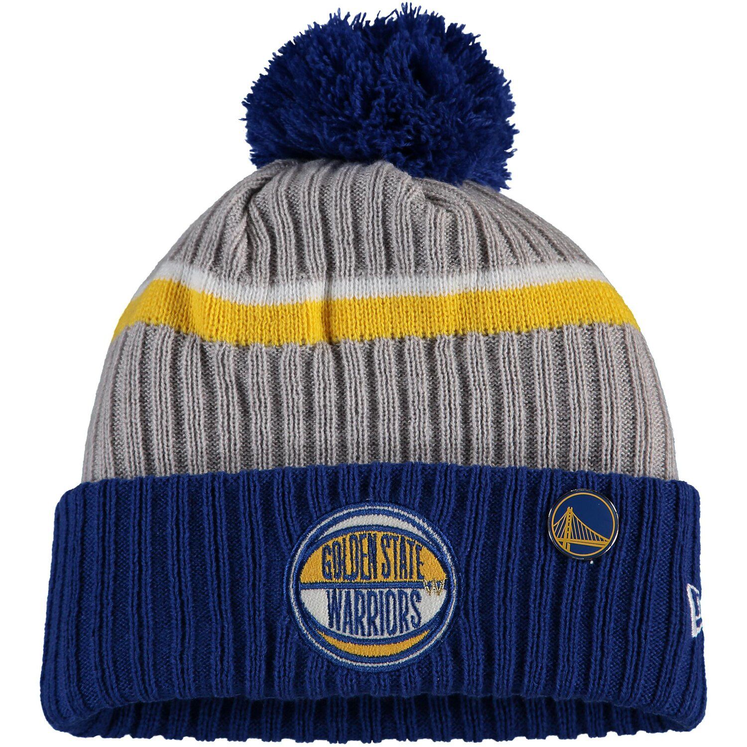 warriors knit hat
