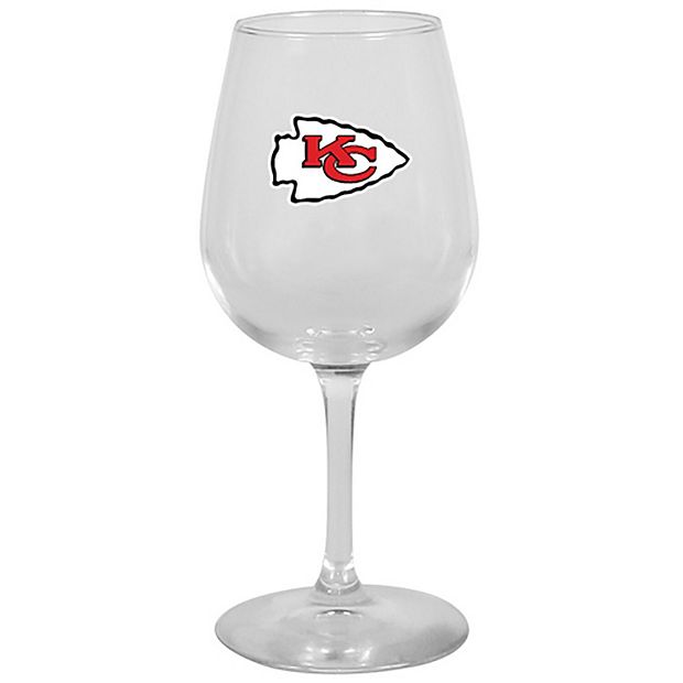 Kansas City Chiefs 17oz Wine Glass Stemless - Boxed