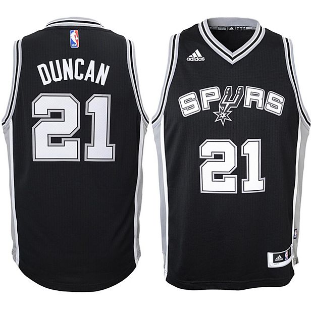 Tim Duncan Black San Antonio Spurs Men's Large Jersey Christmas Edition  Stitched