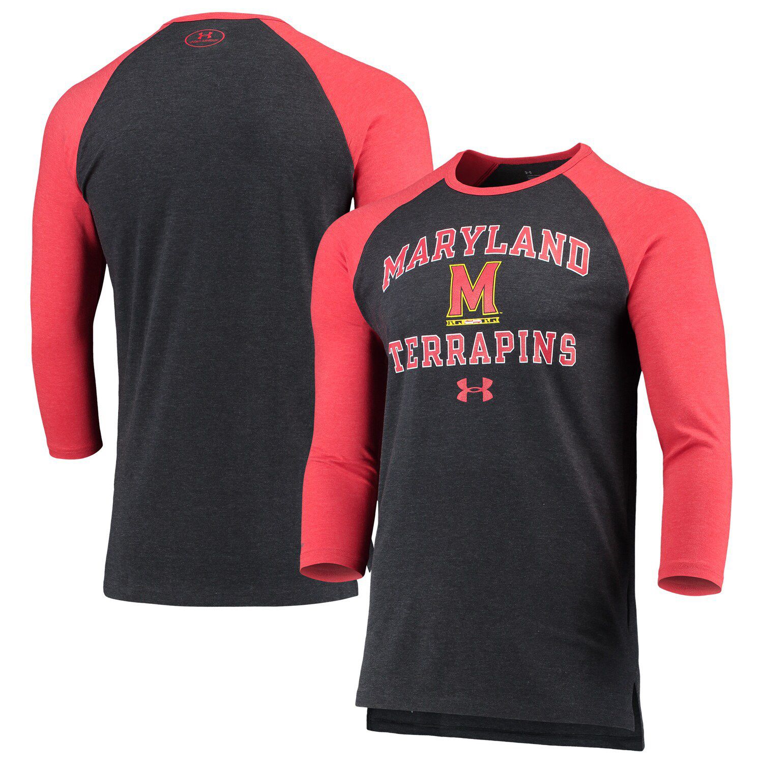 half red half black shirt