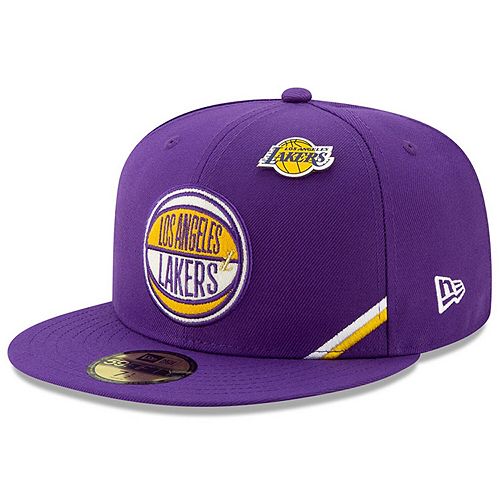 Men's New Era Purple Los Angeles Lakers 2019 Nba Draft 59fifty Fitted Hat