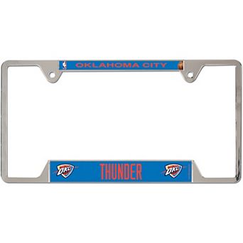 WinCraft Oklahoma City Thunder Chrome Plated Metal License Plate Frame