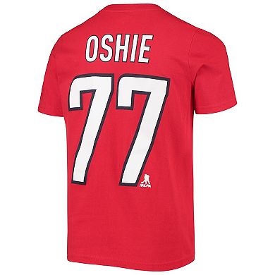 Youth TJ Oshie Red Washington Capitals Player Name & Number T-Shirt
