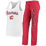 Women's Concepts Sport Red/White Calgary Flames Topic Tank Top & Pants Sleep Set