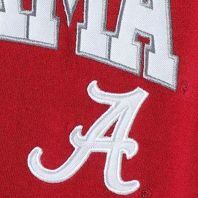 Youth Crimson Alabama Crimson Tide Applique Arch & Logo Full-Zip Hoodie