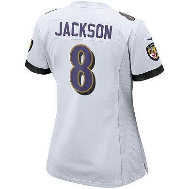 Women's Nike Lamar Jackson White Baltimore Ravens Game Jersey