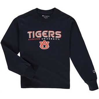 Youth Champion Navy Auburn Tigers Jersey Long Sleeve T-Shirt