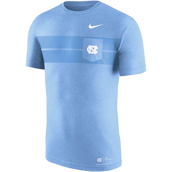 Men's Nike Carolina Blue North Carolina Tar Heels Marled Pocket T-Shirt