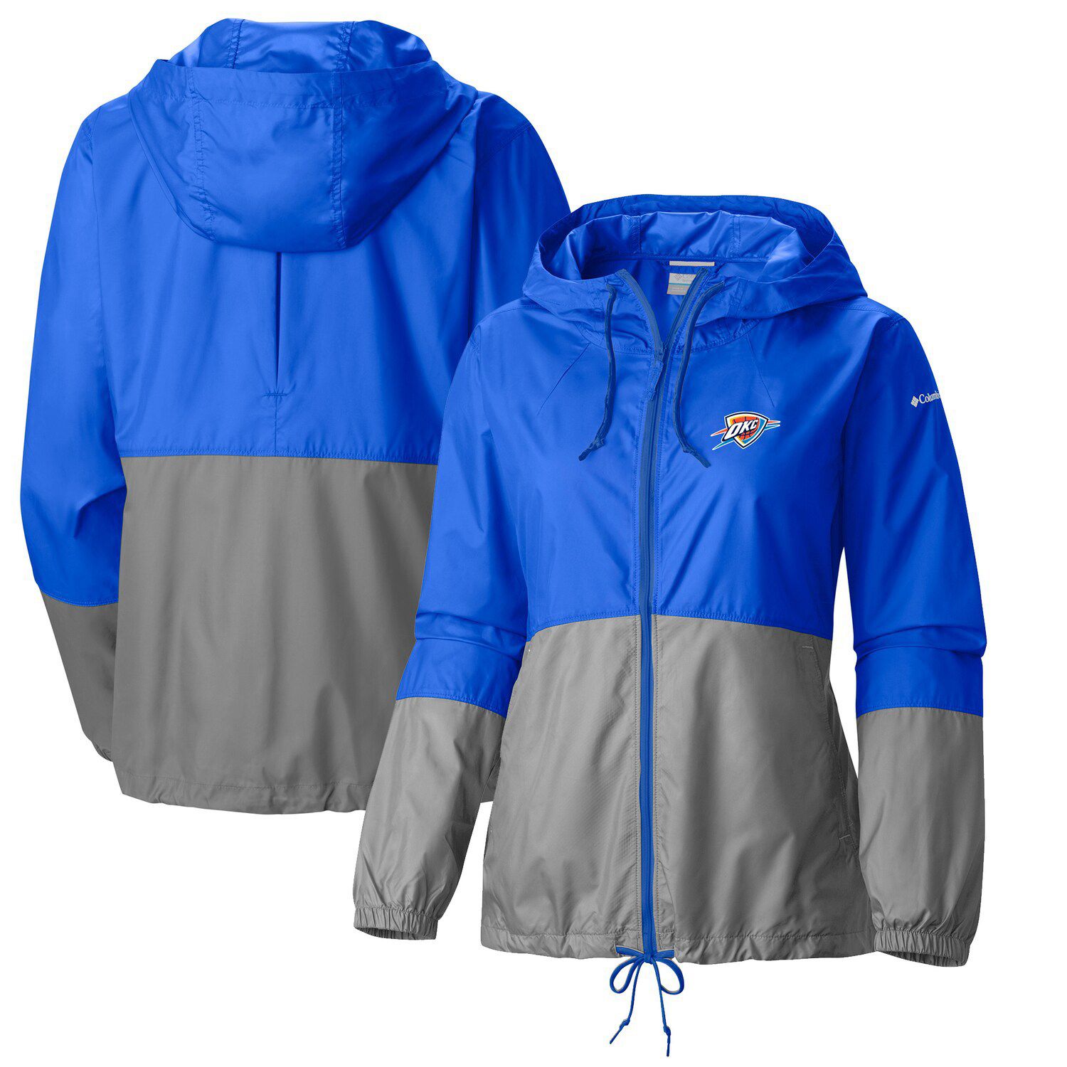 columbia blue windbreaker