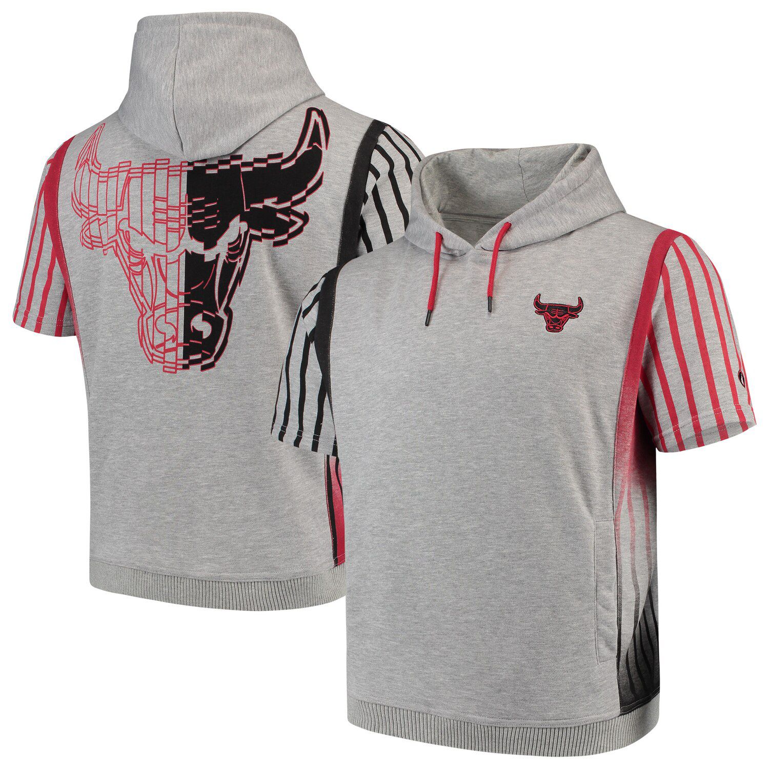 chicago bulls short sleeve hoodie