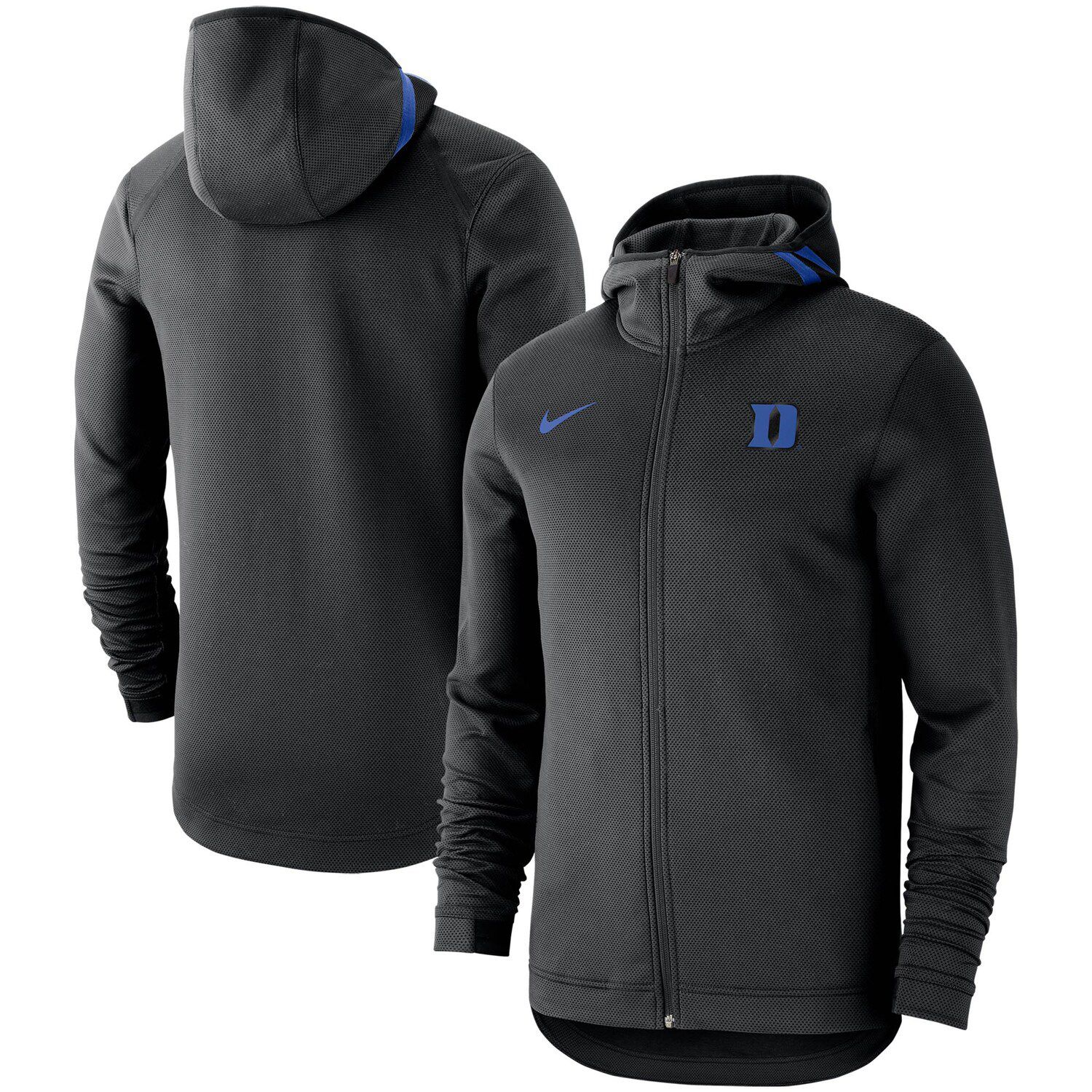 colosseum men's duke blue devils fleece pullover black hoodie