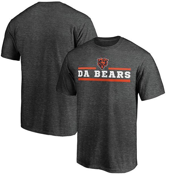 Men's Majestic Heathered Charcoal Chicago Bears Showtime Let's Go T-Shirt