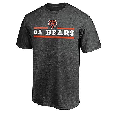 Men's Majestic Heathered Charcoal Chicago Bears Showtime Let's Go T-Shirt