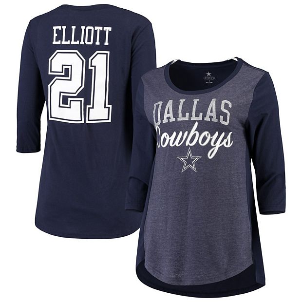 Women's Ezekiel Elliott Navy Dallas Cowboys Baker Player Name