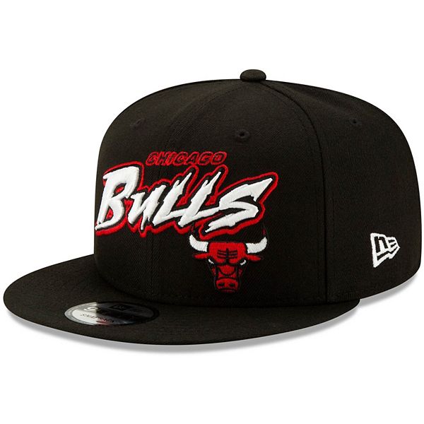 Men's New Era Black Chicago Bulls Retro Graffiti 9FIFTY Adjustable Hat