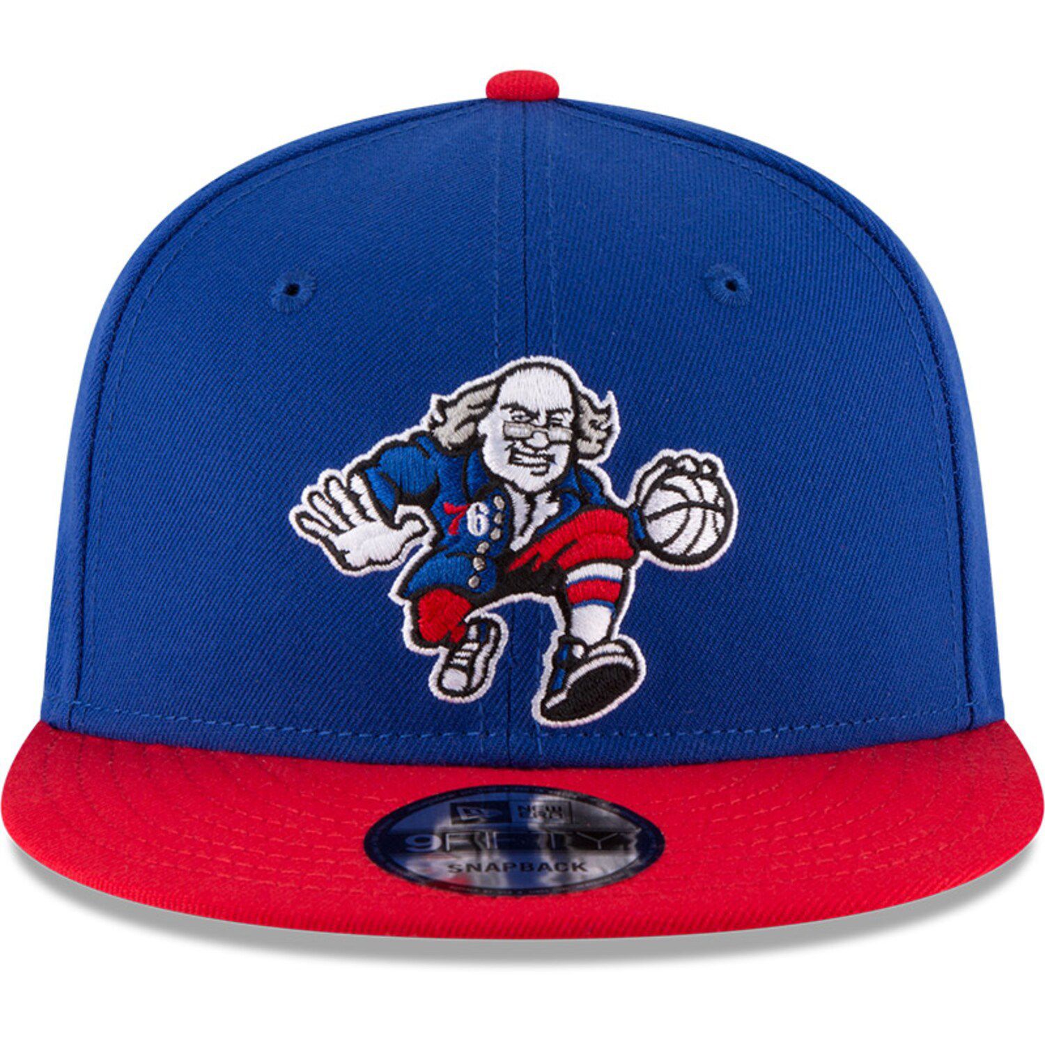 Men's New Era Royal/Red Philadelphia 76ers 2-Tone 9FIFTY Adjustable ...