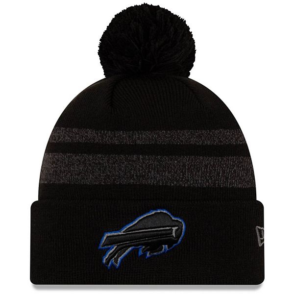 New Era Men's Buffalo Bills Blue Cuff Pom Beanie