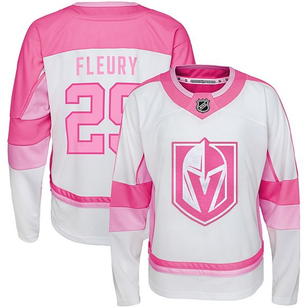 Girls Youth Marc-Andre Fleury White Vegas Golden Knights Fashion
