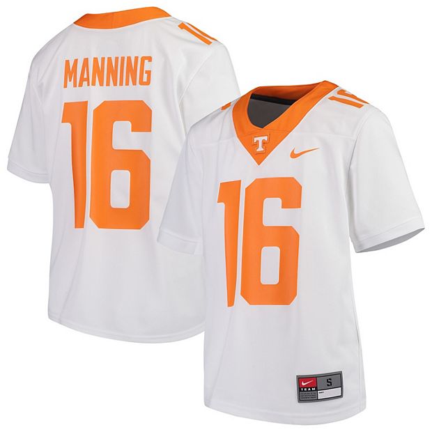 Youth Nike #16 White Tennessee Volunteers Team Replica Football Jersey