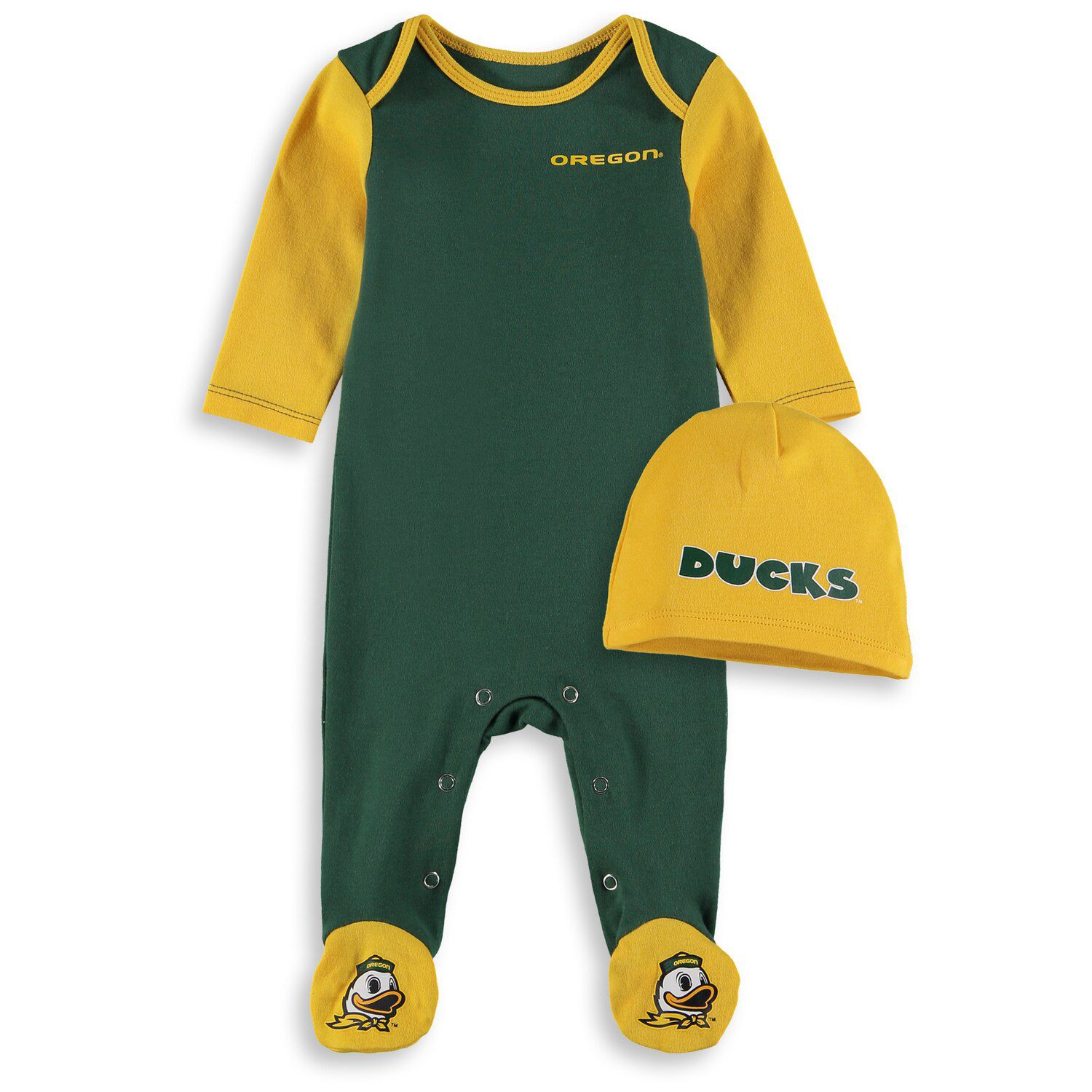 newborn sleeper and hat set