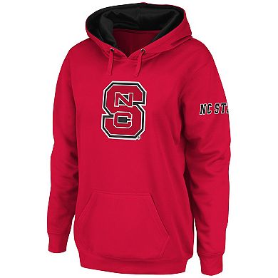 Women's Stadium Athletic Red NC State Wolfpack Big Logo Pullover Hoodie